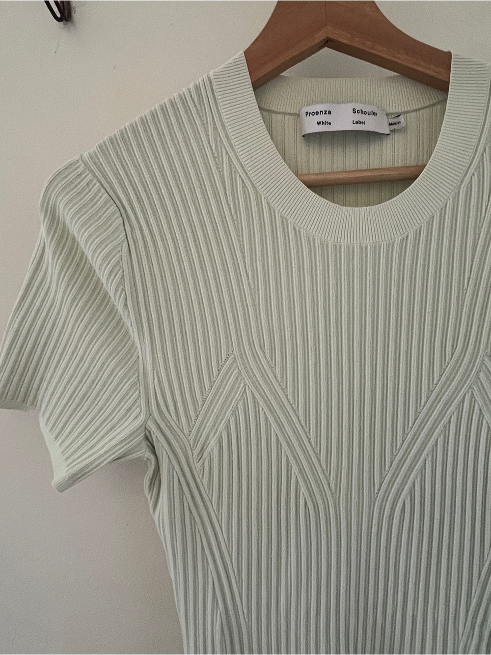 Proenza Schouler White Label Rib Knit fit & flare dress